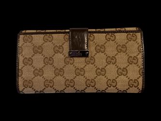 Gucci GG Canvas Continental Long Bifold Wallet