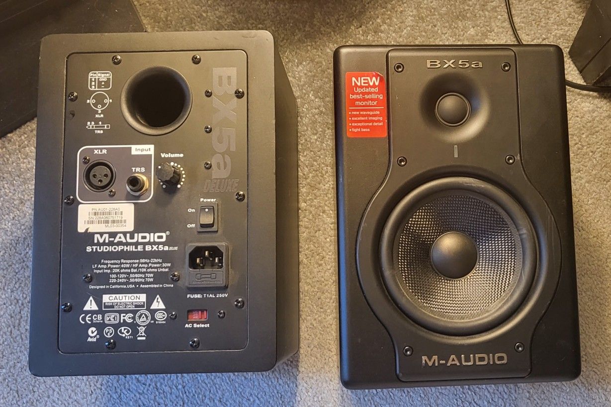 M-AUDIO STUDIOPHILE BX5a DELUXE SPEAKERS