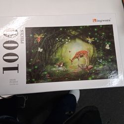JIGSAW PUZZLE. 1000 PCS. 75x50cm. Deer print. Brand new
