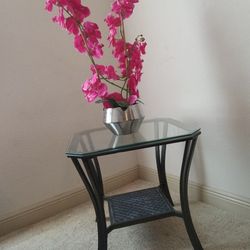 Glass End Table