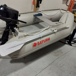 Inflatable Boat And 6hp Motor