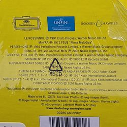 Igor Stravinsky Complete Edition 30 CD Set Deutsche Grammophon