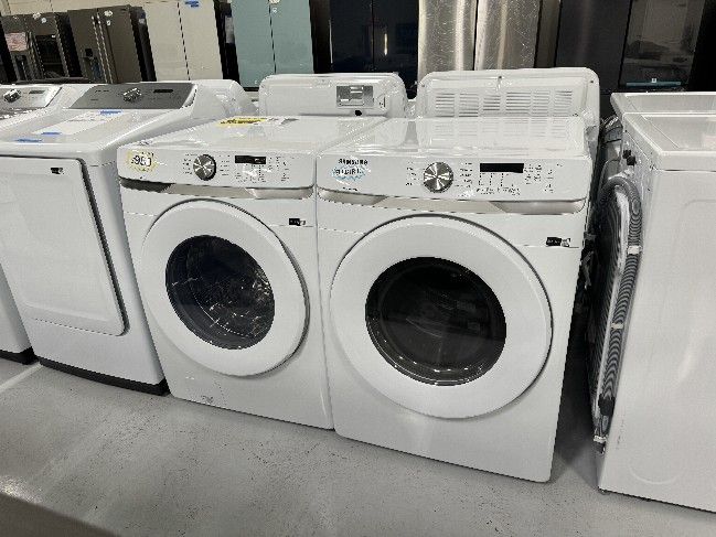 Washer and Dryer NEW White Front Load Electric Stackable