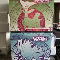 2 - Pokemon Temporal Elite Trainer Boxes Brand New Sealed Box
