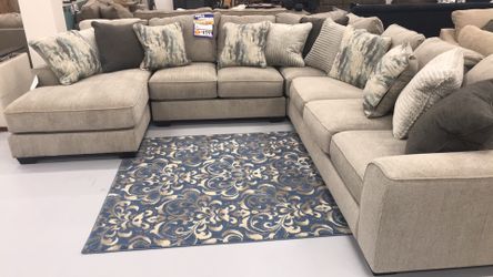 Brand new sectional with memory foam cushions