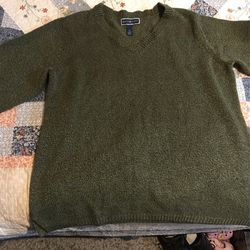 Karen Scott Olive Green Sweater
