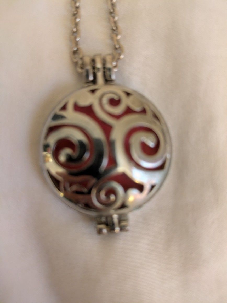 Essential Oil Diffuser Pendant Necklace 24"
