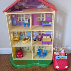 Peppa Pig House, Car + Accessories