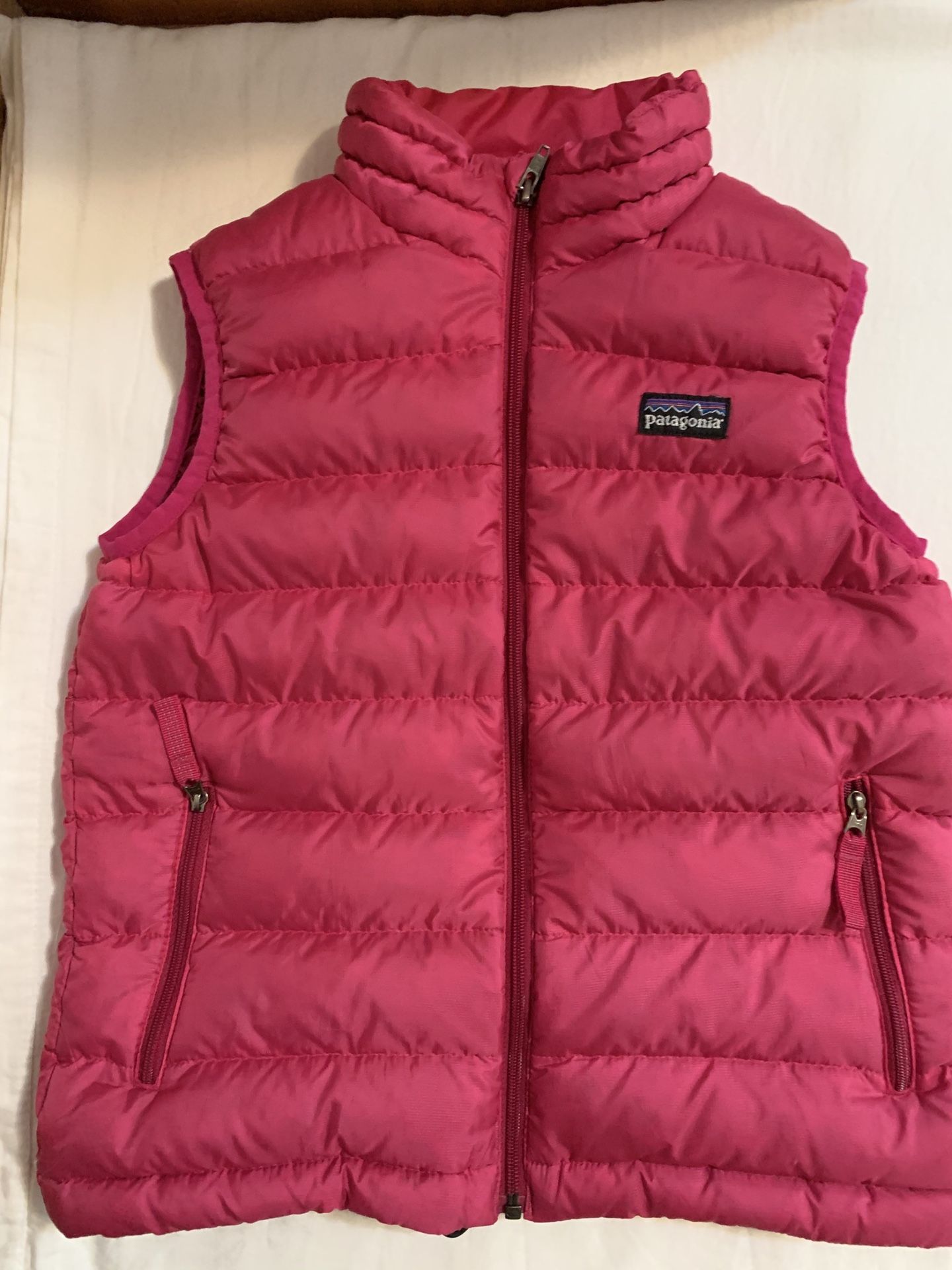 Patagonia goose down vest.