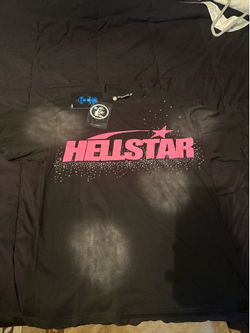 Pink and black hellstar tee