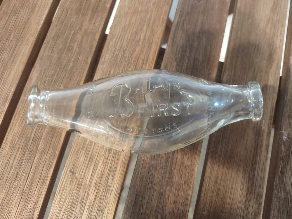 1905 Antique Glass Baby Bottle.