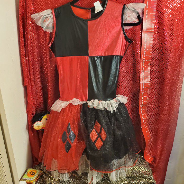 Harley Quinn Costume By Rubies. Child Large. New.