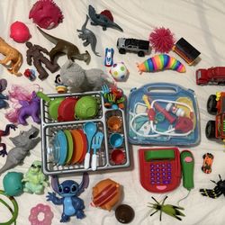 A lot of toddler toys 
