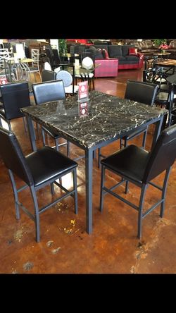Pub table + 4 chairs. BRAND NEW
