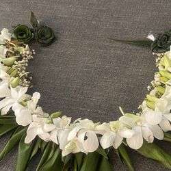 White Orchid Tongan Kahoa Lei