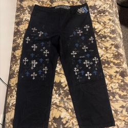 Ninth Hall Ambush Painter Crosses Black Wash Loose Fit Carpenter Jeans