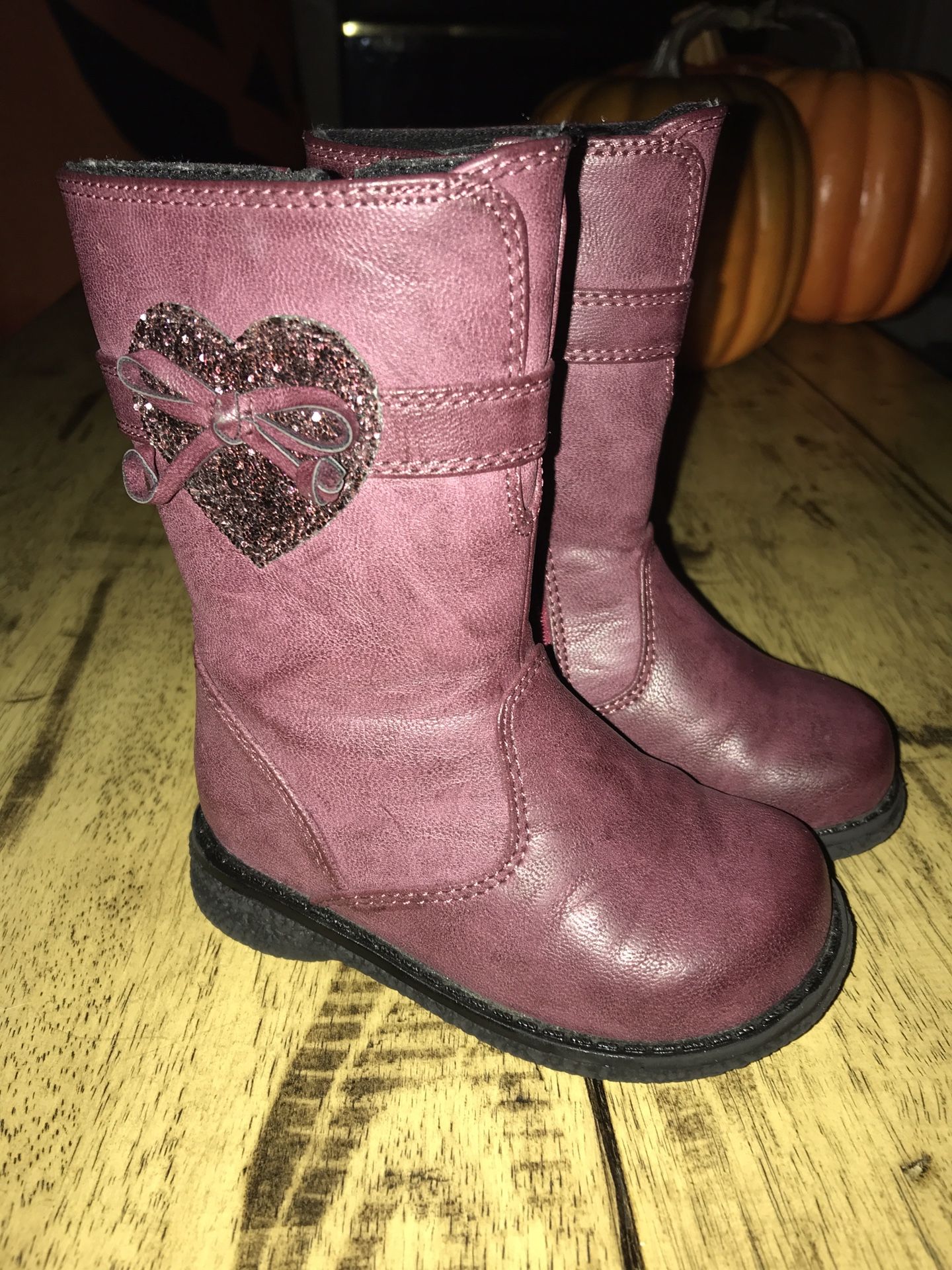 Toddler Girl Size 6 faux leather boots