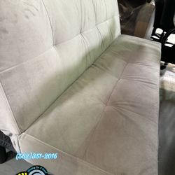 Futon Foldable Sofa Grey 