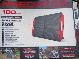 Predator 100w solar panel brand new