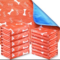 10 pack Washable Pee Pads for Dogs 24 x 16 Inch Reusable Puppy Pads