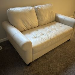 Pearl Leather Couch