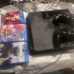 2 PlayStation 4 with 3 games for sale
