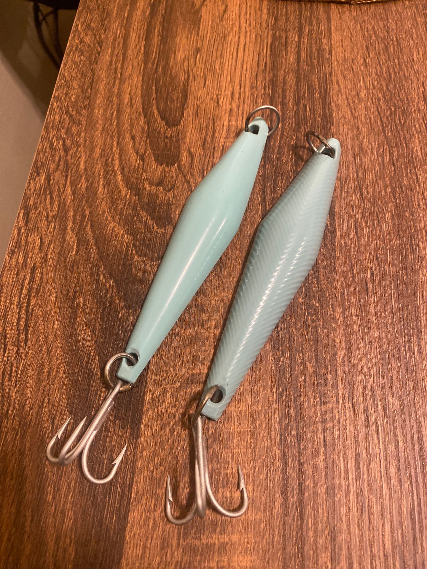 2) Steel bait Cnc surface irons fishing jigs for Sale in La Mesa