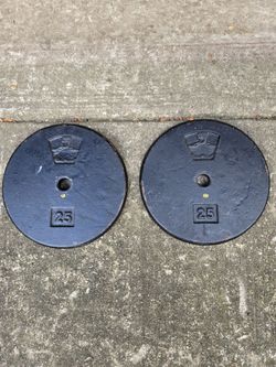 25lb Hampton Standard 1inch Weight Plates