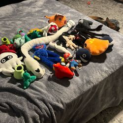 Mario, SPC, Plant Vs Zombies, Imposter Plushies 