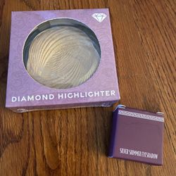 Eye Makeup Two Items Diamond Highlighter And Silver Shimmer Eyeshadow Néw