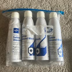 4 Saline wound wash 