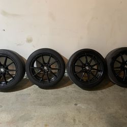 17” 5x114.3 Sparco DRS Wheels And Tires