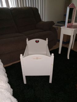 Bitty baby crib. American girl crib. Doll Crib.