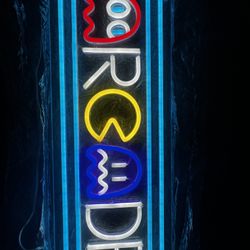 Pac-Man Arcade sign Multi color 