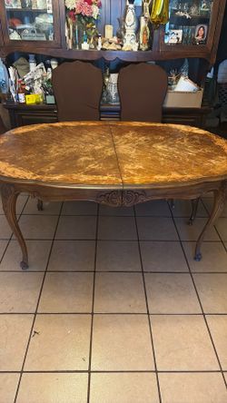 Wooden table for 6