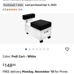Pedicure Cart with Footrest Pedi