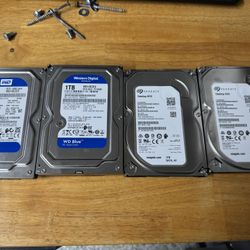 1TB Desktop Hard Drive $15 Each Or All For $50