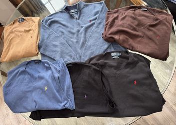 6 - POLO RALPH LAUREN USED 4XB SWEATERS $60/ ALL