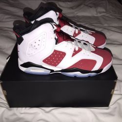 BRAND NEW DEADSTOCK AIR JORDAN RETRO 6 CARMINE GS SIZE 7Y