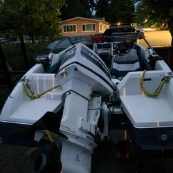 Boat Bayliner.  70hp Johnson 