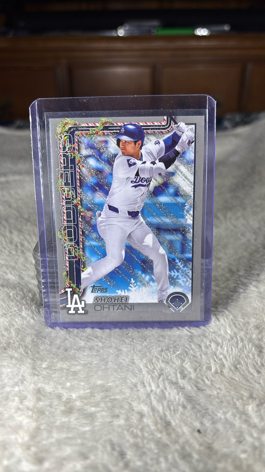 2025 Topps Holiday SP Shohei Ohtani Silver Glitter