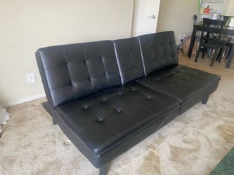 Reclining black sofa/couch