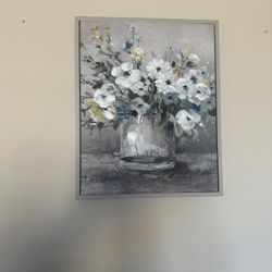 Flowers wall canvas
