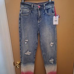 Justice Girls Dip Dye Jeans Size 18