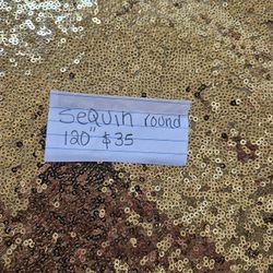 Sequin Table Clothes 120"/Manteles De Lentejuelas Redondos  