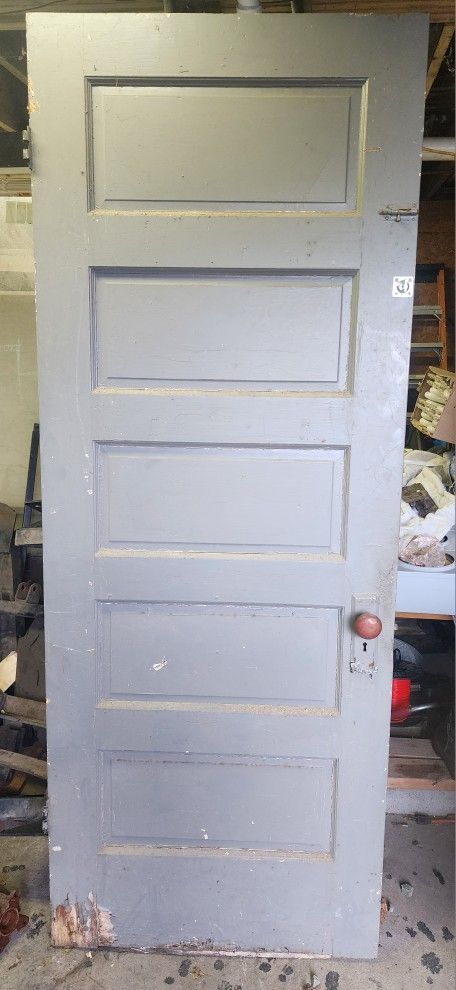Store office door  30" x 79" 
5 panel door