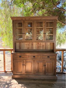 Custom hutch cabinet