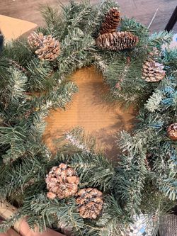 Christmas Wreath with door hanger