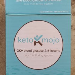 NEW Keto Mojo Meter & Kit Diabetic Blood Sugar Ketone Meter