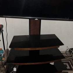 Black & brown TV Stand 